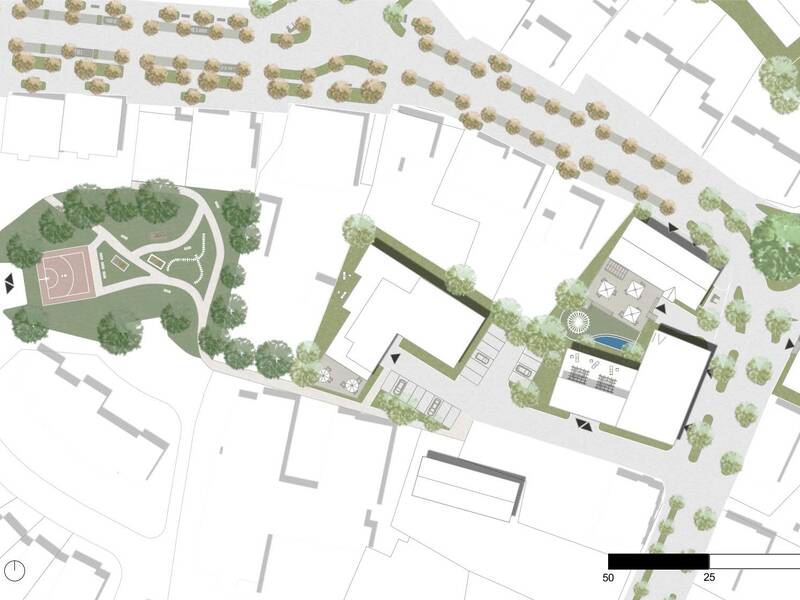 Planauszug aus den studentischen Projekten zur Ortskernentwicklung Aldingen