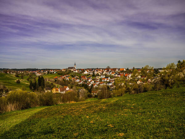 Blick von Aldingen auf Aixheim