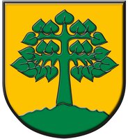 Wappen der Gemeinde Aldingen und der Gesamtgemeinde: grüne Linde auf goldenem/gelbem Untergrund